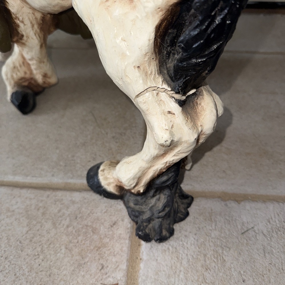 Vintage 1977 Universal Statuary #523 Western Cowboy Sheriff Horse Sculpture Nice - Picture 8 of 9
